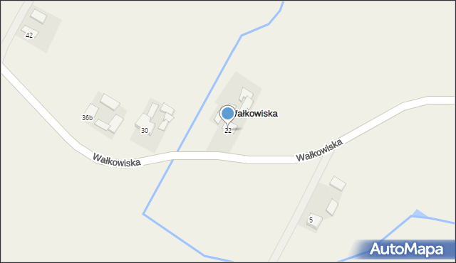 Wałkowiska, Wałkowiska, 22, mapa Wałkowiska