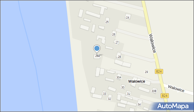 Wałowice, Wałowice, 28a, mapa Wałowice