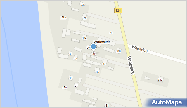 Wałowice, Wałowice, 31, mapa Wałowice