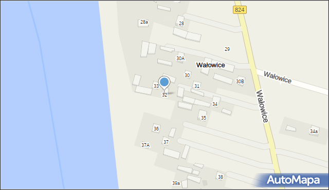 Wałowice, Wałowice, 32, mapa Wałowice