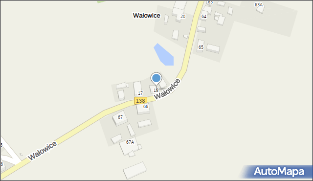 Wałowice, Wałowice, 18, mapa Wałowice