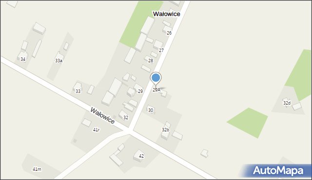 Wałowice, Wałowice, 29A, mapa Wałowice