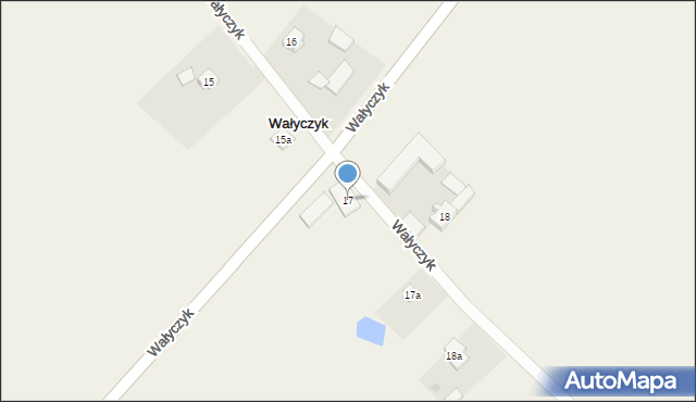 Wałyczyk, Wałyczyk, 17, mapa Wałyczyk