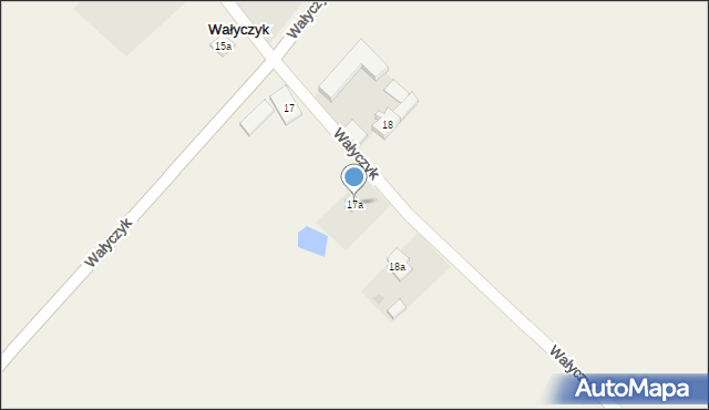 Wałyczyk, Wałyczyk, 17a, mapa Wałyczyk