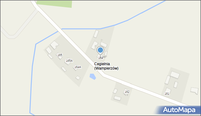 Wampierzów, Wampierzów, 164, mapa Wampierzów