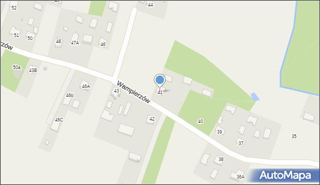 Wampierzów, Wampierzów, 41, mapa Wampierzów