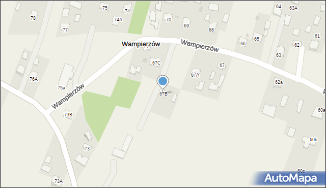 Wampierzów, Wampierzów, 67B, mapa Wampierzów