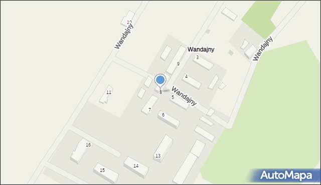 Wandajny, Wandajny, 8, mapa Wandajny