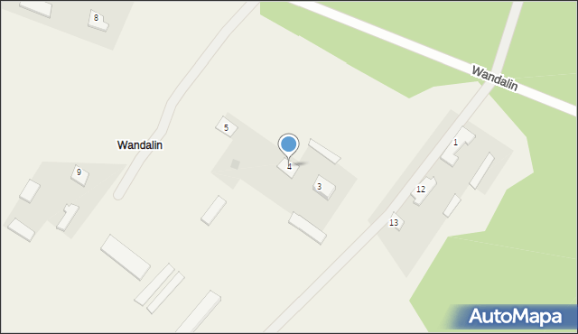Wandalin, Wandalin, 4, mapa Wandalin