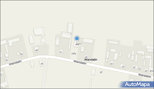 Wandalin, Wandalin, 46A, mapa Wandalin