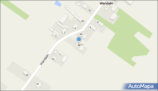 Wandalin, Wandalin, 3a, mapa Wandalin