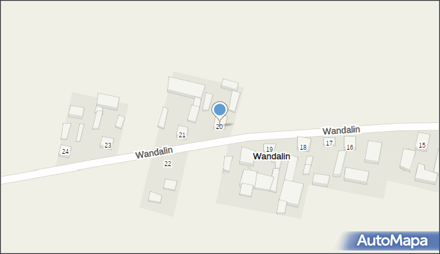Wandalin, Wandalin, 20, mapa Wandalin