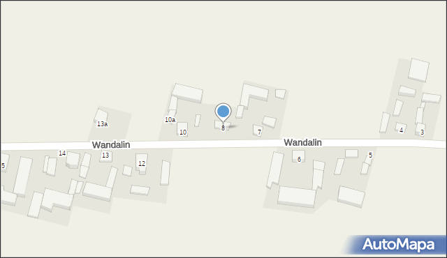 Wandalin, Wandalin, 8, mapa Wandalin