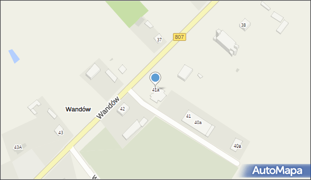 Wandów, Wandów, 41a, mapa Wandów