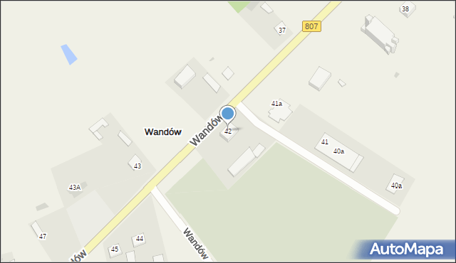 Wandów, Wandów, 42, mapa Wandów