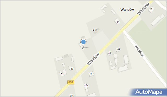 Wandów, Wandów, 47, mapa Wandów