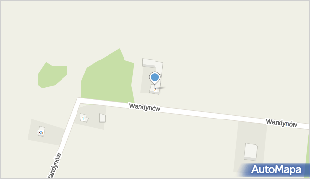 Wandynów, Wandynów, 2, mapa Wandynów