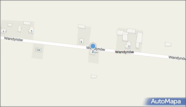 Wandynów, Wandynów, 9, mapa Wandynów