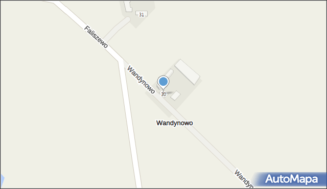 Wandynowo, Wandynowo, 30, mapa Wandynowo