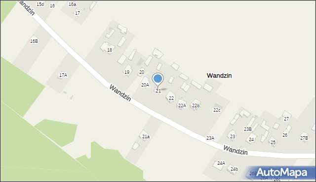 Wandzin, Wandzin, 21, mapa Wandzin