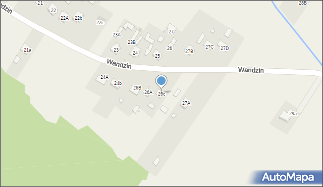 Wandzin, Wandzin, 26c, mapa Wandzin