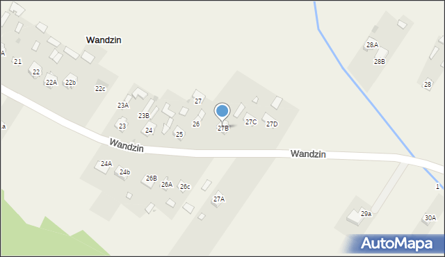 Wandzin, Wandzin, 27B, mapa Wandzin