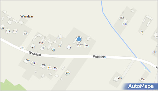 Wandzin, Wandzin, 27C, mapa Wandzin