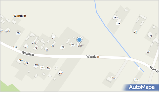 Wandzin, Wandzin, 27D, mapa Wandzin