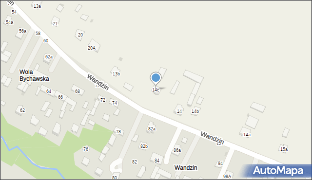 Wandzin, Wandzin, 14c, mapa Wandzin