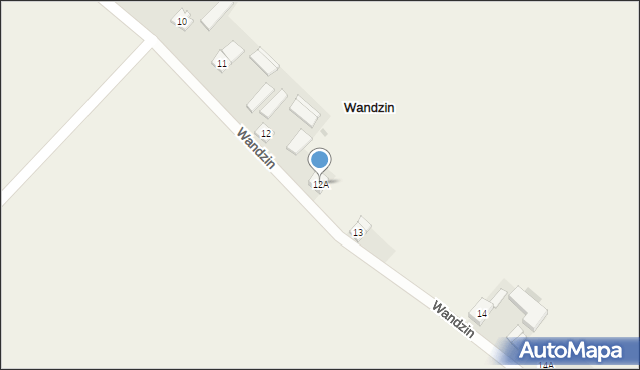 Wandzin, Wandzin, 12A, mapa Wandzin