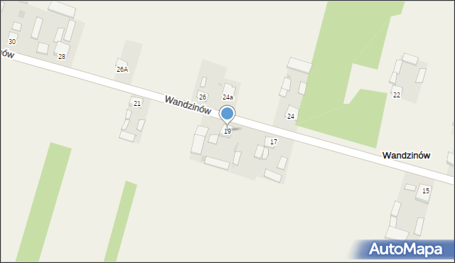 Wandzinów, Wandzinów, 19, mapa Wandzinów