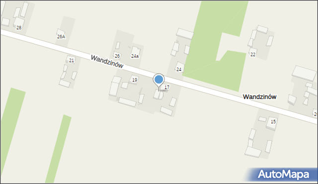 Wandzinów, Wandzinów, 19A, mapa Wandzinów