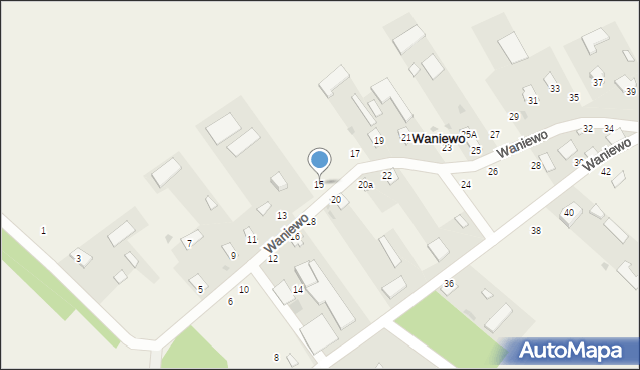 Waniewo, Waniewo, 15, mapa Waniewo