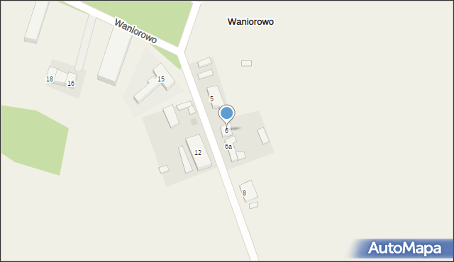Waniorowo, Waniorowo, 6, mapa Waniorowo