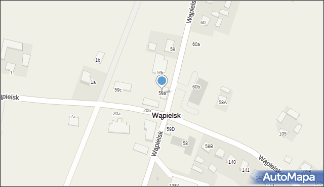 Wąpielsk, Wąpielsk, 59a, mapa Wąpielsk