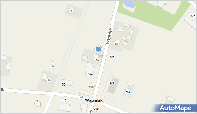 Wąpielsk, Wąpielsk, 59f, mapa Wąpielsk