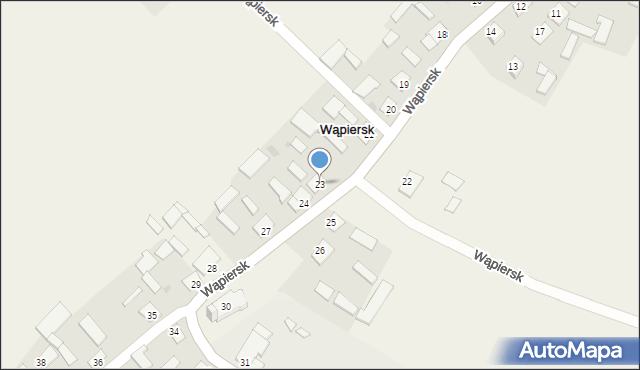 Wąpiersk, Wąpiersk, 23, mapa Wąpiersk