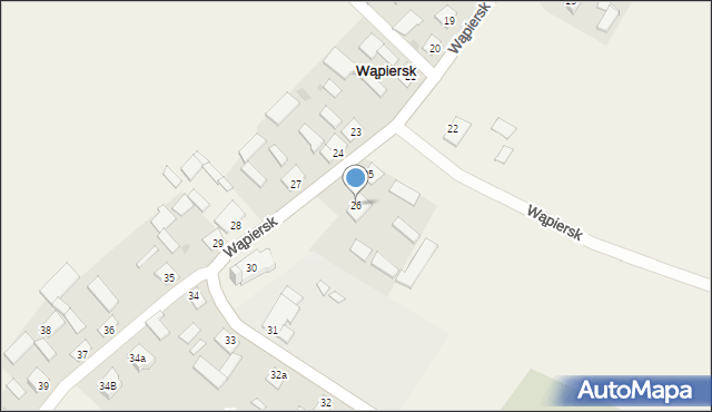 Wąpiersk, Wąpiersk, 26, mapa Wąpiersk