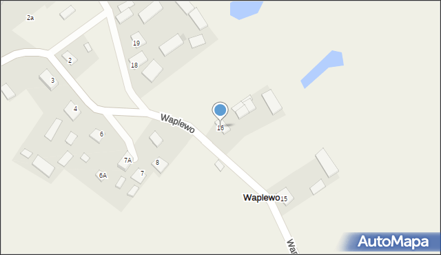 Waplewo, Waplewo, 16, mapa Waplewo