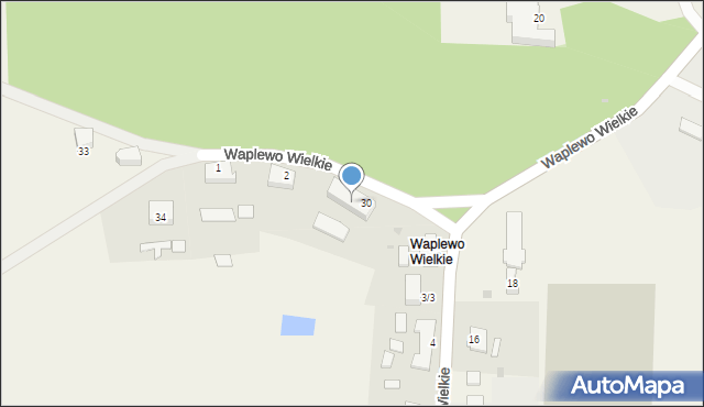 Waplewo Wielkie, Waplewo Wielkie, 31, mapa Waplewo Wielkie