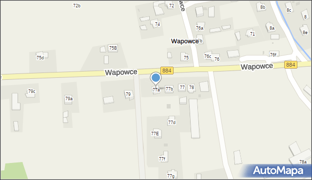 Wapowce, Wapowce, 77a, mapa Wapowce
