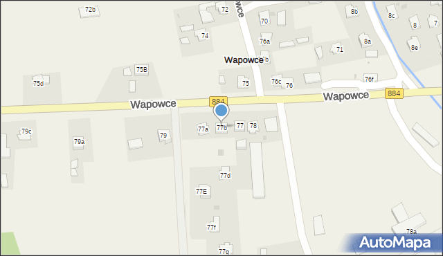 Wapowce, Wapowce, 77b, mapa Wapowce