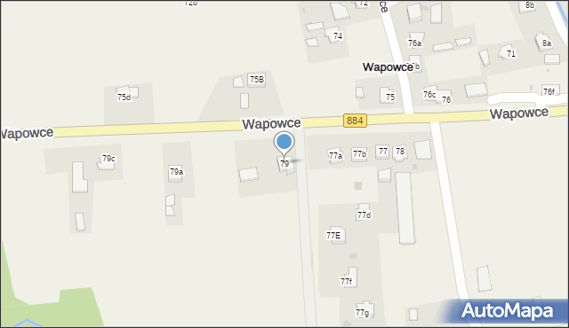 Wapowce, Wapowce, 79, mapa Wapowce