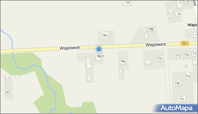 Wapowce, Wapowce, 79c, mapa Wapowce