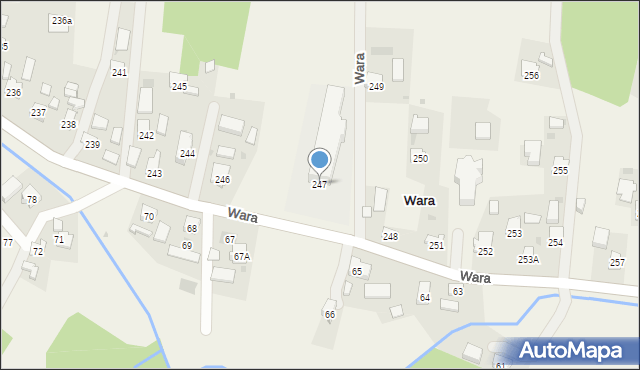 Wara, Wara, 247, mapa Wara