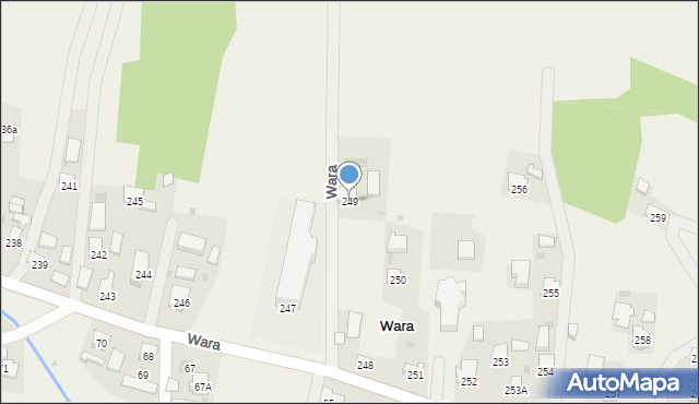 Wara, Wara, 249, mapa Wara