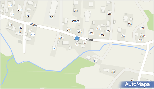 Wara, Wara, 64, mapa Wara