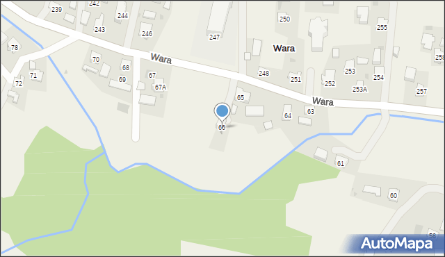 Wara, Wara, 66, mapa Wara