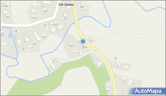 Wara, Wara, 9, mapa Wara