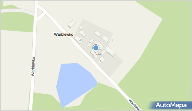 Warblewko, Warblewko, 2, mapa Warblewko